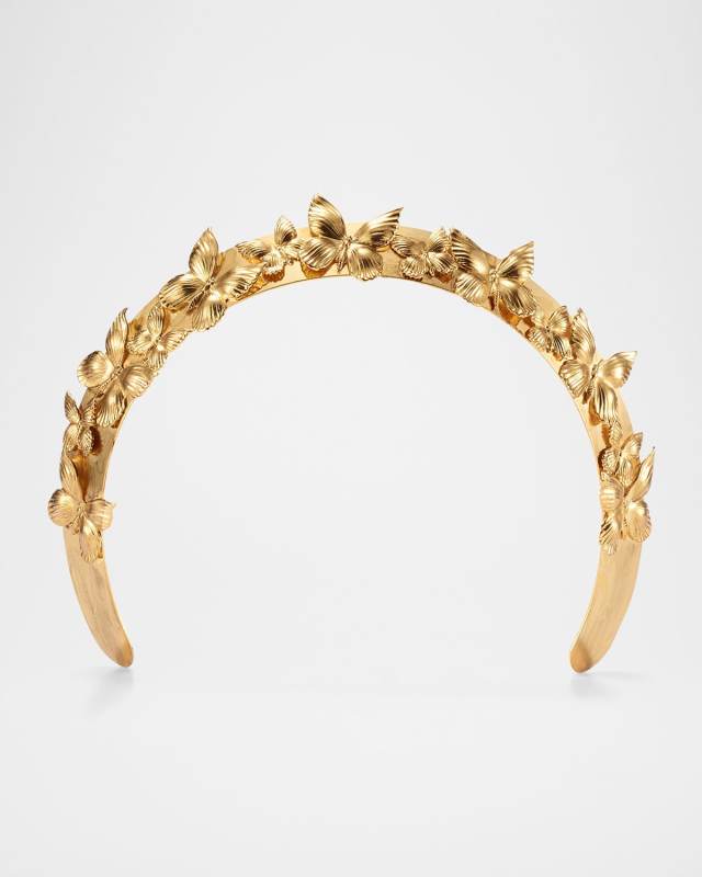 14K Gold Plated Silvie Butterfly Crown